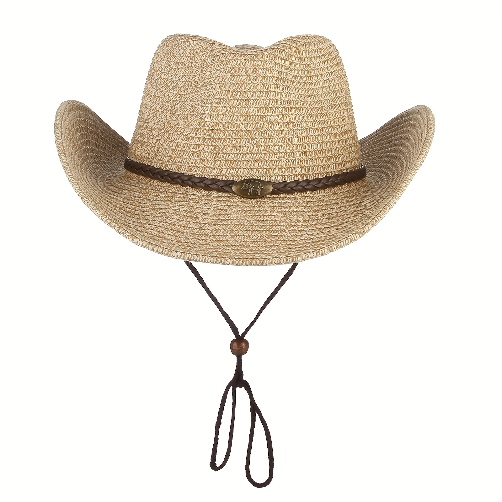 1pc Breathable Sunshade Cowboy Hat For Outdoor Casual Camping