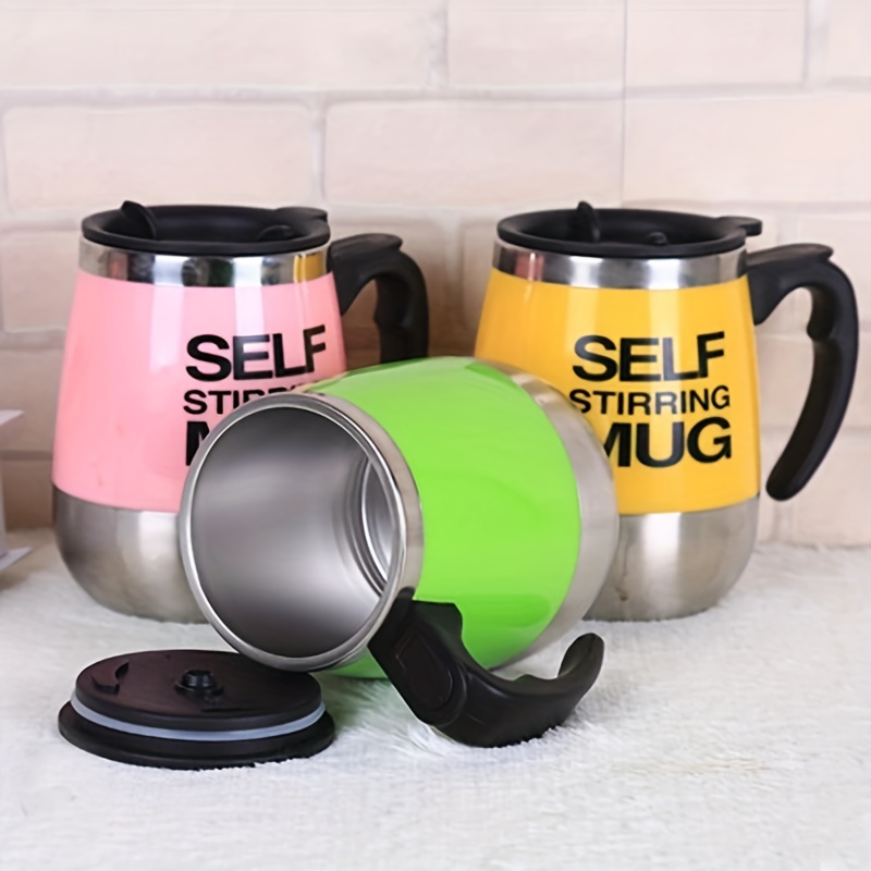 Automatic Stirring Magnetic Mug For Chefs Stainless Steel Electric