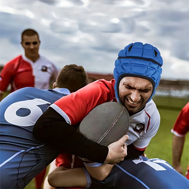 Casco Rugby Suave Cabeza Protección Acolchada Suave Cabeza - Temu