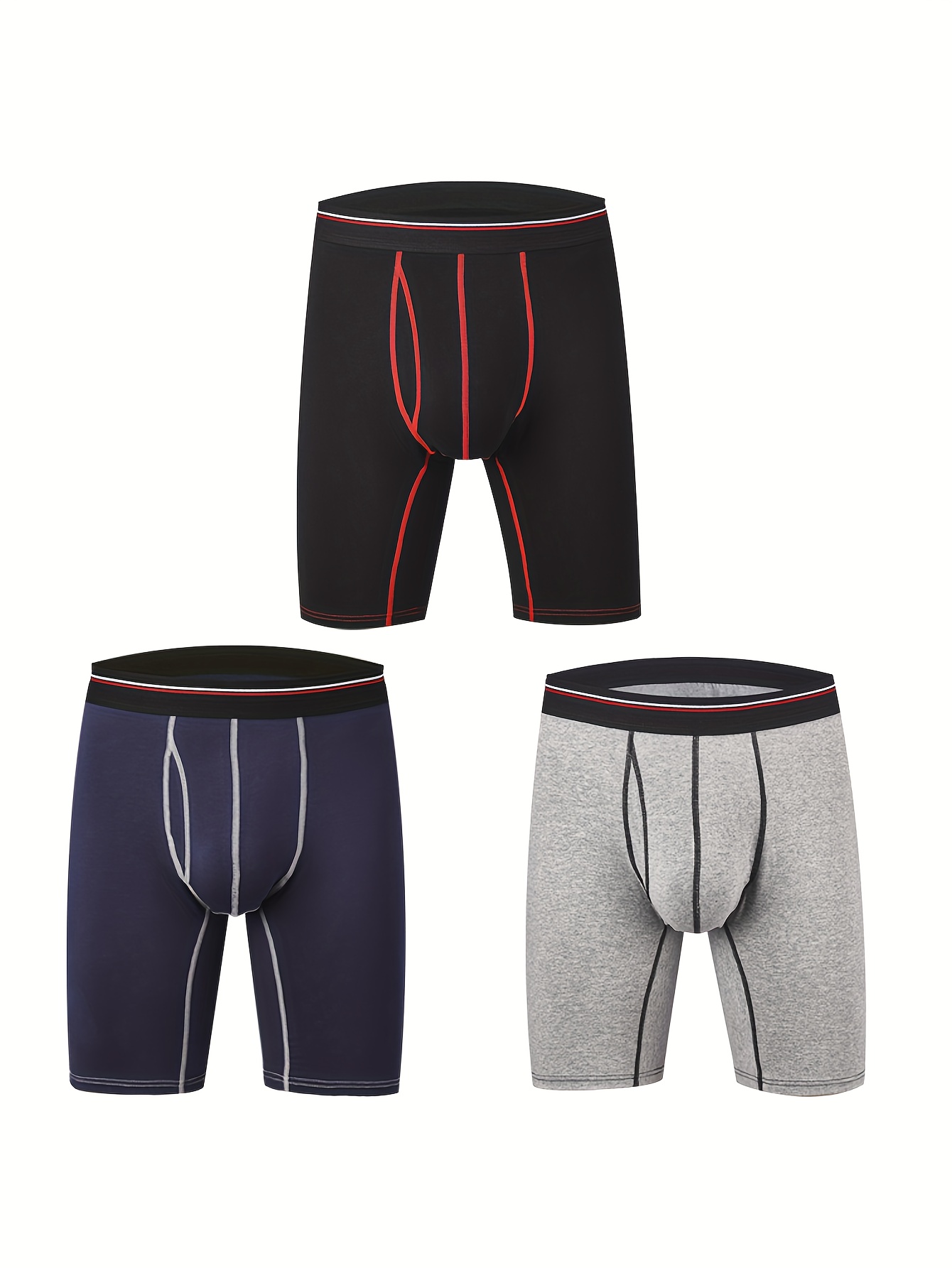 Men's Solid Color High Stretch Compression Underwear Short - Temu Canada