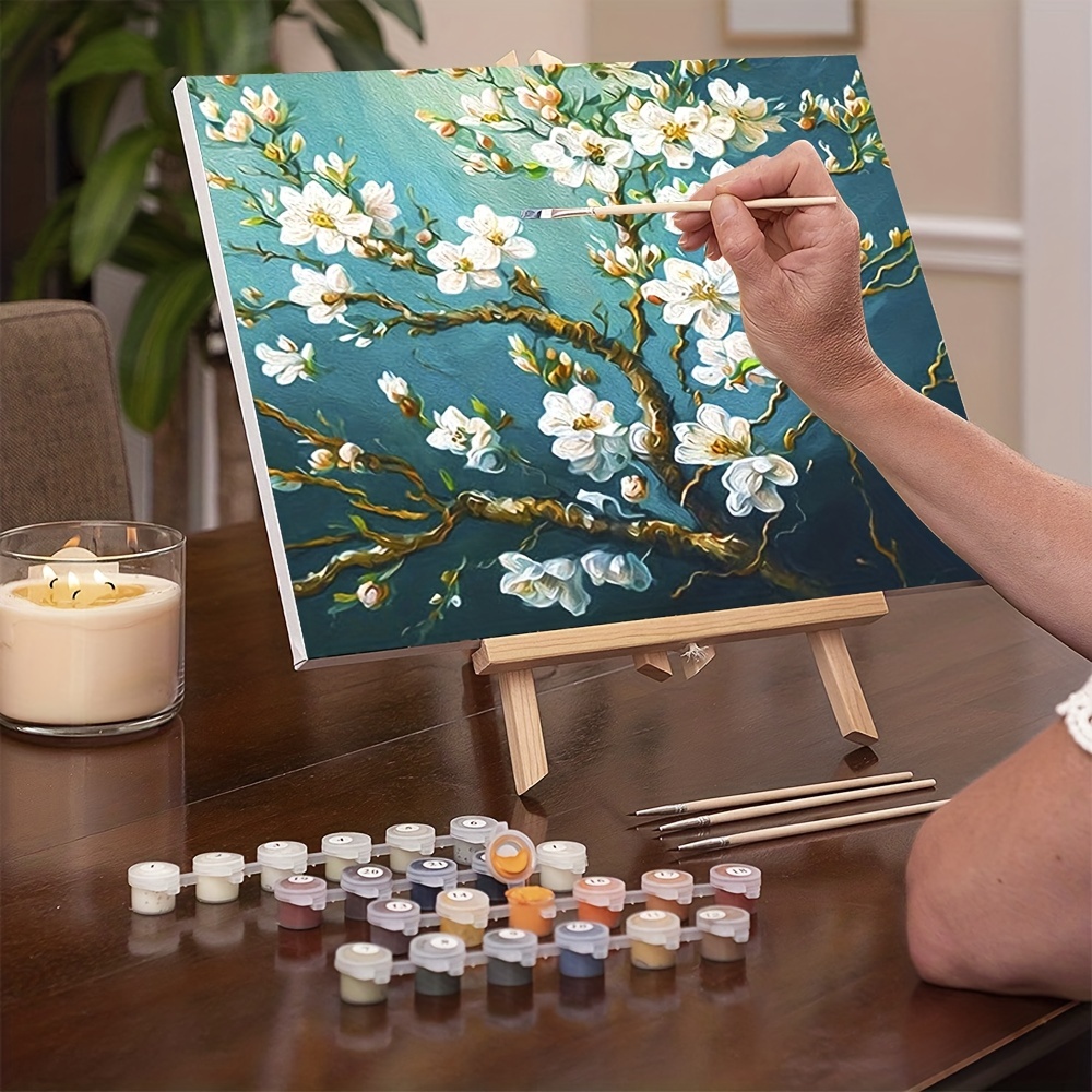Paint By Numbers For Adults Flower Diy Digital Oil Painting - Temu