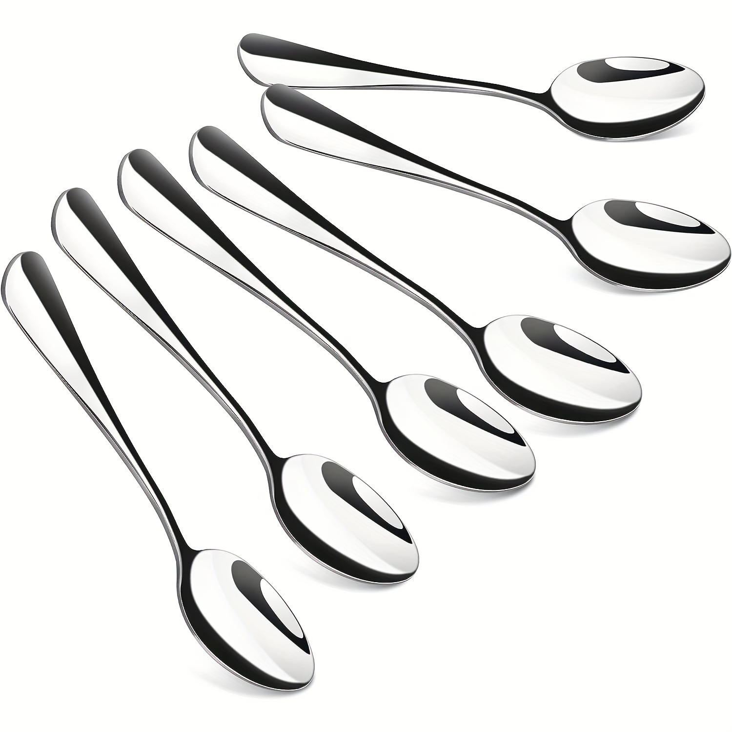 Lot of 6 Small Cooking Utensils Set of Spoons Scoop Fork 