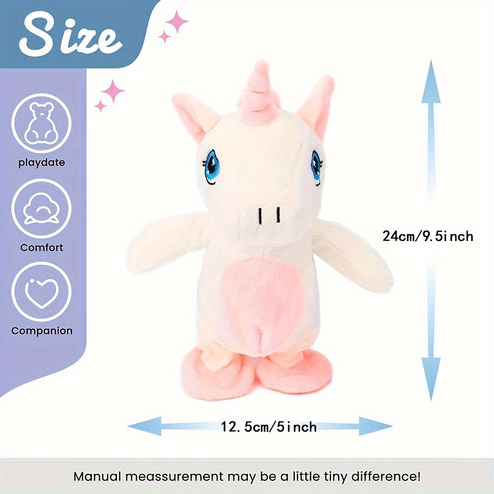 Walking talking unicorn plush 2025 toy