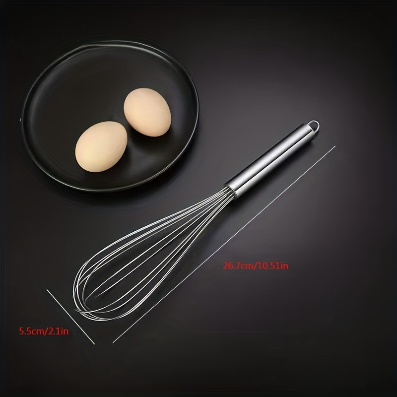 1pc, Professional Stainless Steel Whisk for Effortless Baking and Mixing