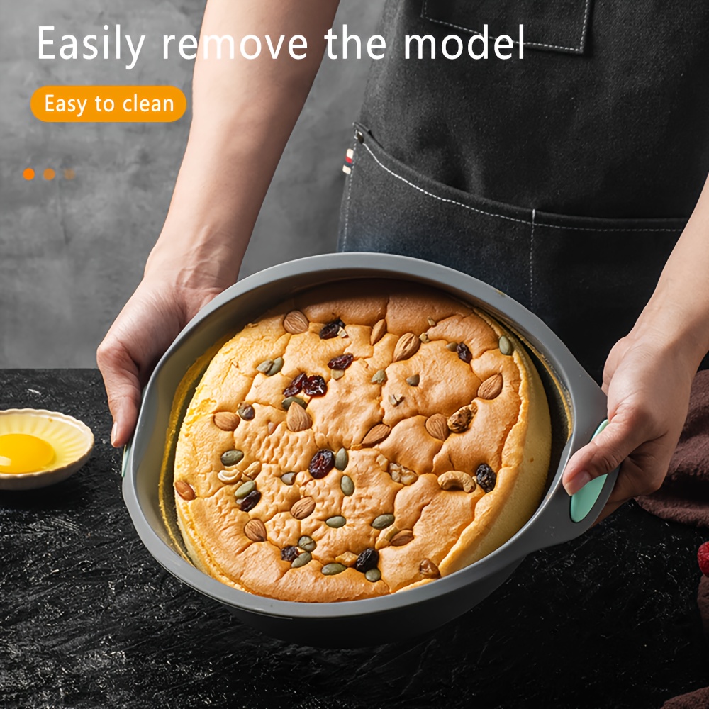 Heat Resistant Silicone Cake Pan Round Baking Mold For Pizza - Temu