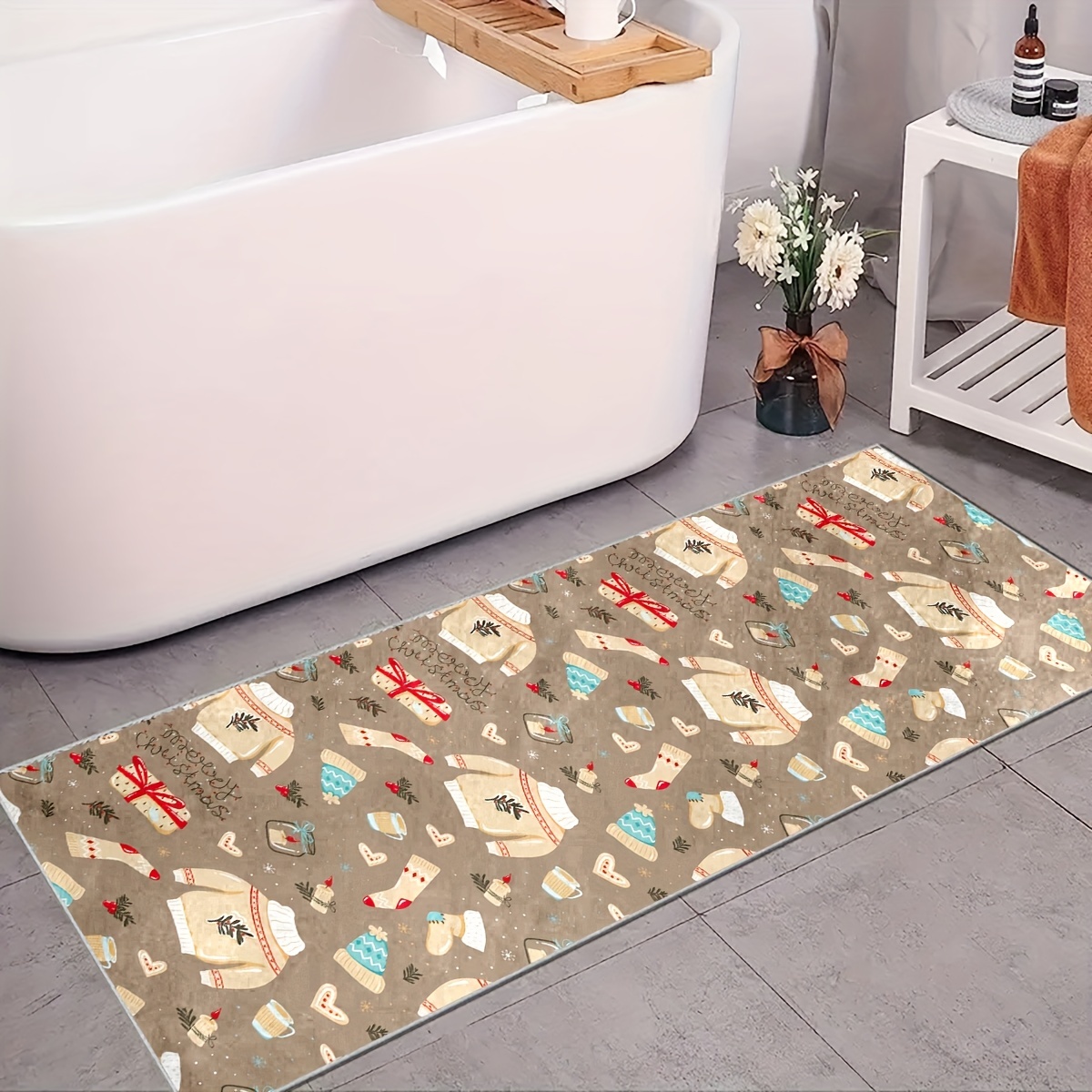  Kuizee Kitchen Runner Area Rug Kitchen Mat Abstract Christmas  Magic Star Circle Bathroom Hallway Entry Way Floor Non Slip Soft Water  Absorbent 39×20 Inch : Home & Kitchen