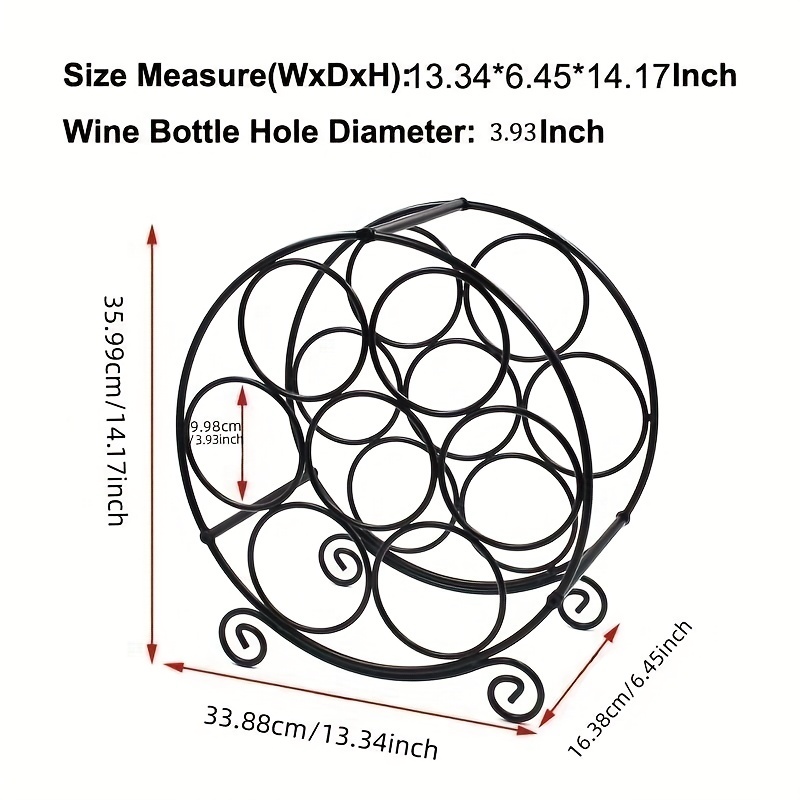 7-Bottle Stackable Wine Rack - Countertop and Refrigerator Storage