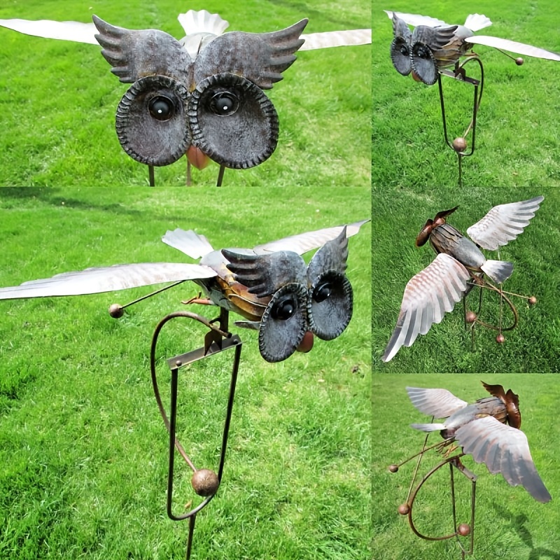 Outdoor Garden Metal Arts Crafts Lifelike Eagle Owl - Temu