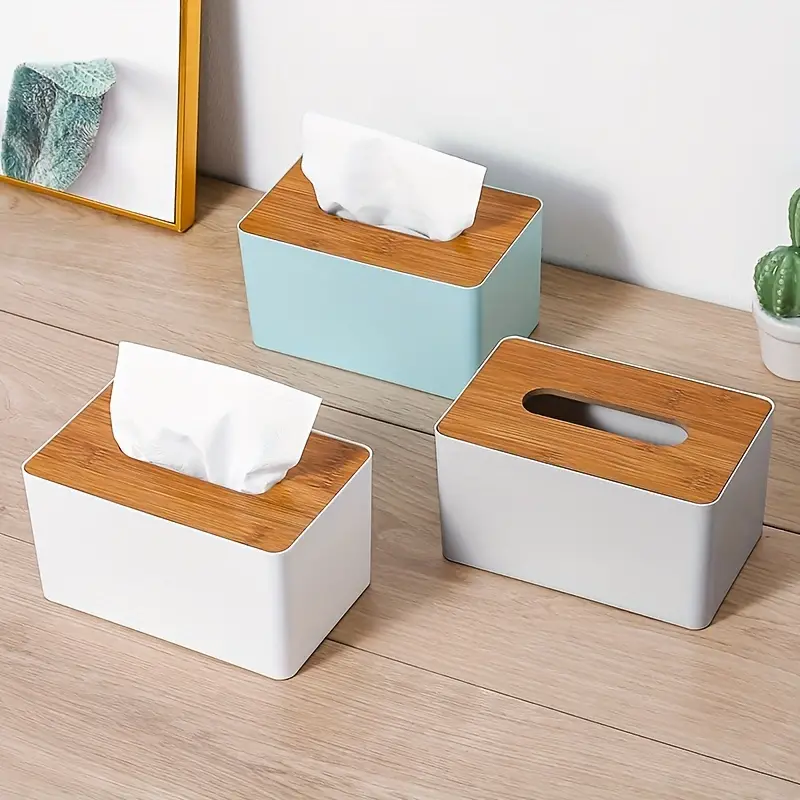 Household Creative Rectangular Wooden Tissue Box Living Room - Temu Austria