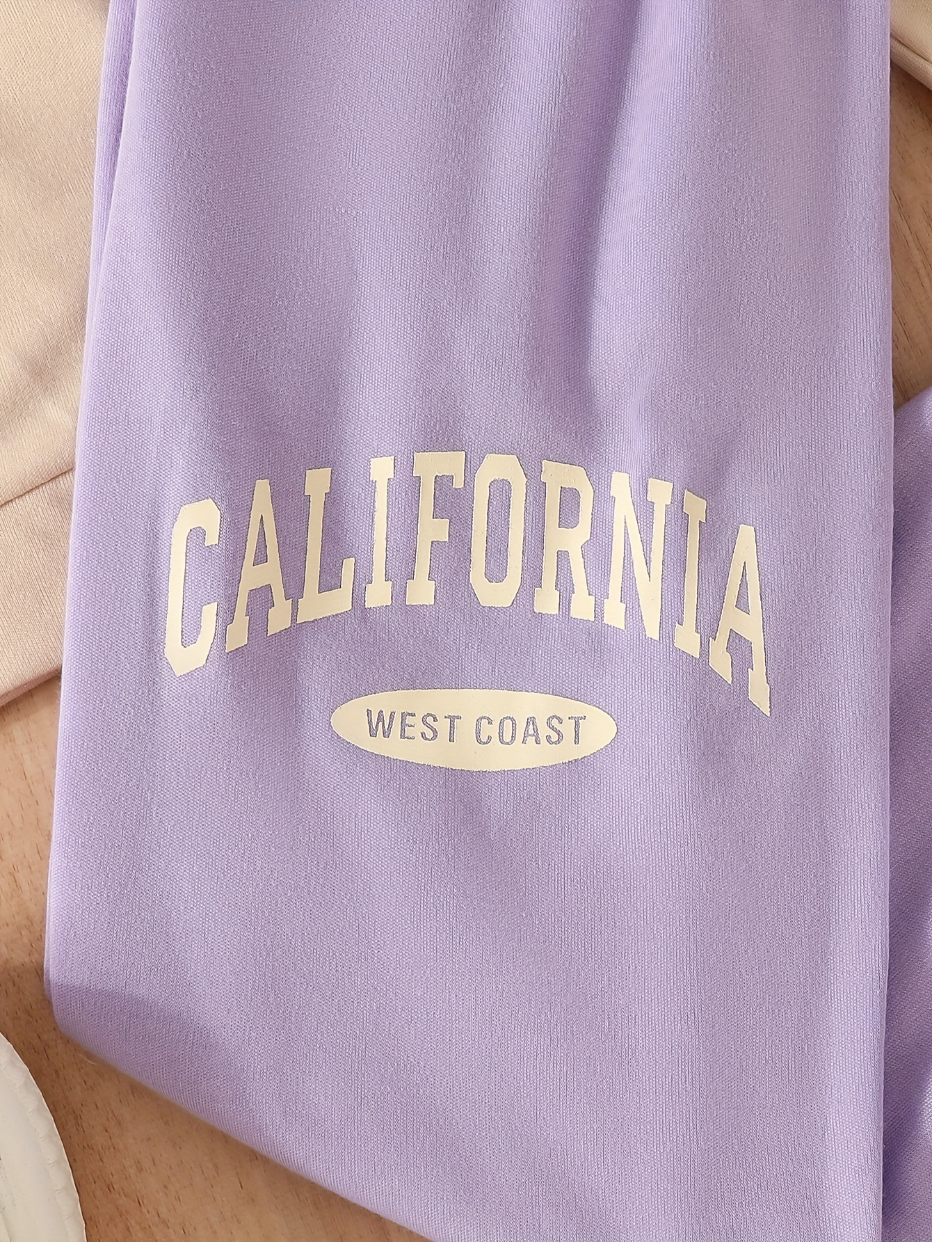 Girl's California West Coast Print Hoodie Sweatpants Set - Temu Canada