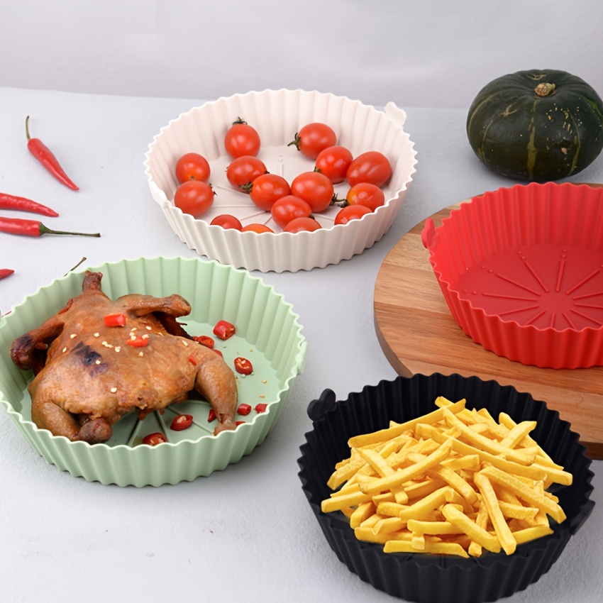 Silicone Air Fryer Liners Air Fryer Silicone Baking Pan - Temu