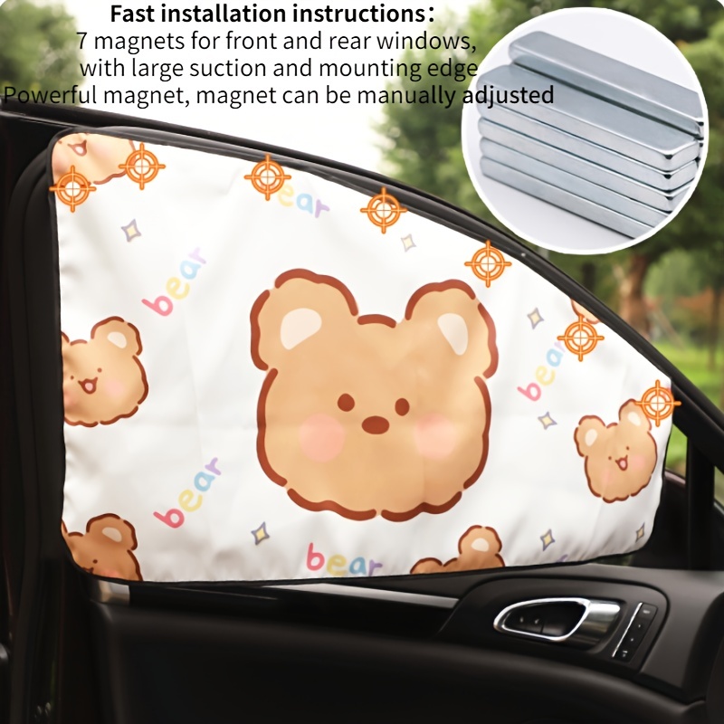 Auto Sun Side Window Shade Cartoon Druck UV-Schutz Sonnenschutz