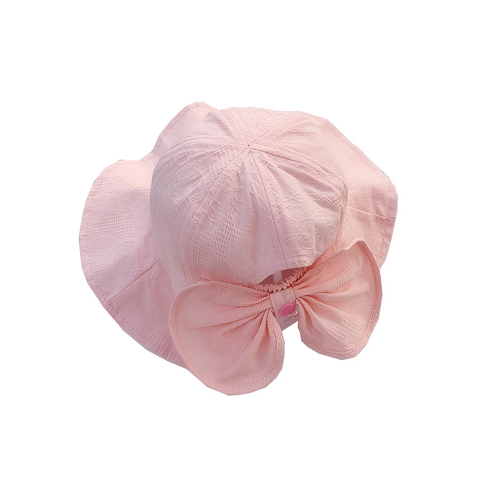 

1pc Anti-uv Large Brim Spring And Autumn Fisherman Hat, Princess Sun Hat With Bow For Travel