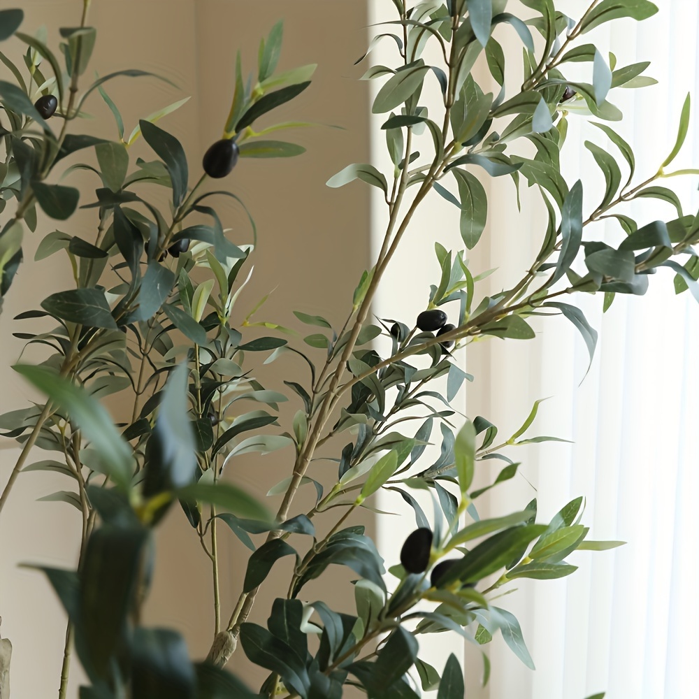 1pc, 165cm/64.94inch arbre dolivier simulé arbre plante artificielle, feuilles faites de tissu,   est un matériau plastique avec une tube intérieur en aluminium et un bâton métallique,    . larbre unique est composé de plusieurs sections, assemblées à   détiquettes sur le devant des flèches, adapté pour la décoration de  ,  ,  ,  , la décoration de   du   extérieur, la décoration de mariage, dengagement,  ,  . Détails du produit 5
