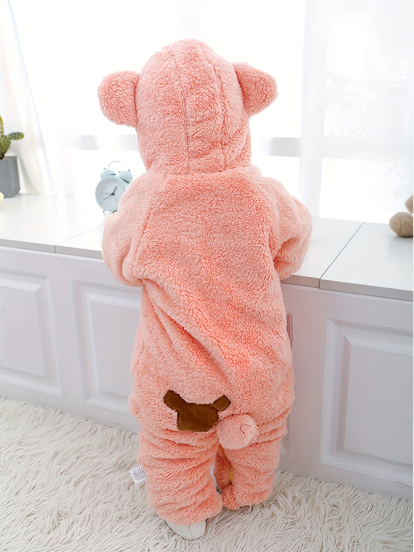 Combinaison Neige Bébé Hiver - Chaud Et Doux, Avec Capuche Et Manches élastiques - Pour Filles Et Garçons 0-24 Mois (9 Mois Inclus)