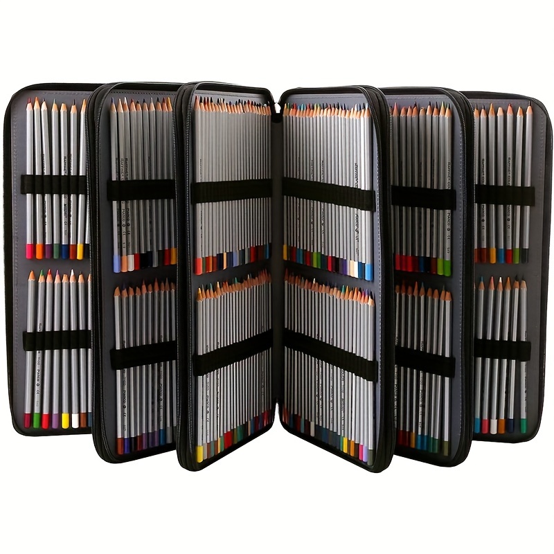 Portable Colored Pencil Case 255 Slots Colored Pencil Case - Temu