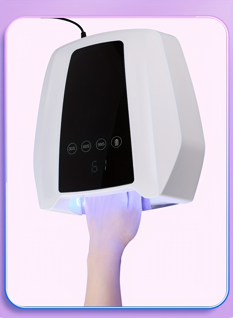 Professional UV Led Nail Lamp Cordless, 72W UV Lights for Gel Nails with  Fan, IMENE Rechargeable Nail Dryer with Portable Handle Perfect for Salon  Home Nail Art (White) - Yahoo Shopping