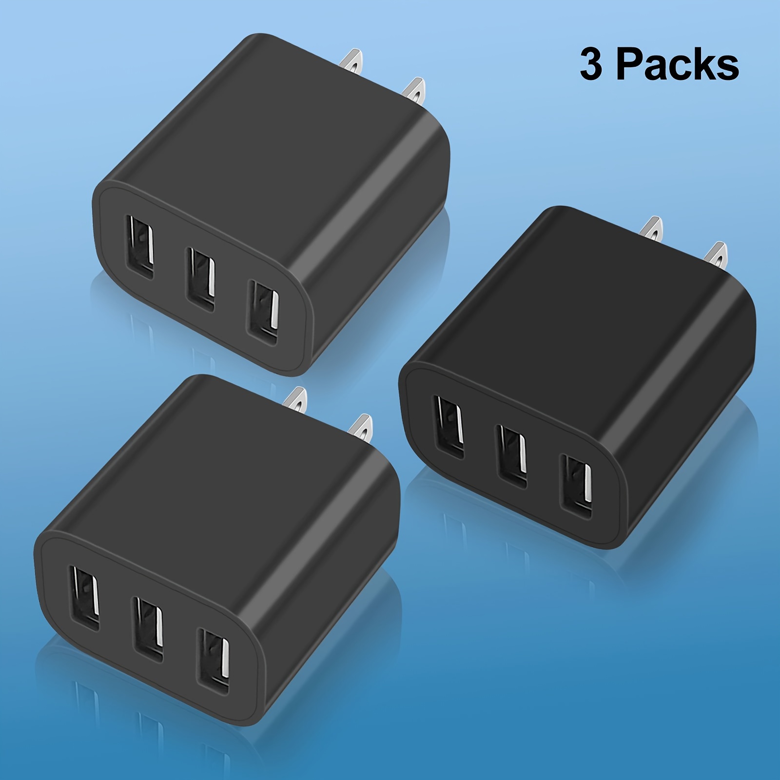  Anker - Cargador USB, puerto dual, 2 piezas, cargador de pared  de 12W con enchufe plegable, puerto de alimentación mini para iPhone XS/X /  8/8 Plus / 7 / 6s /