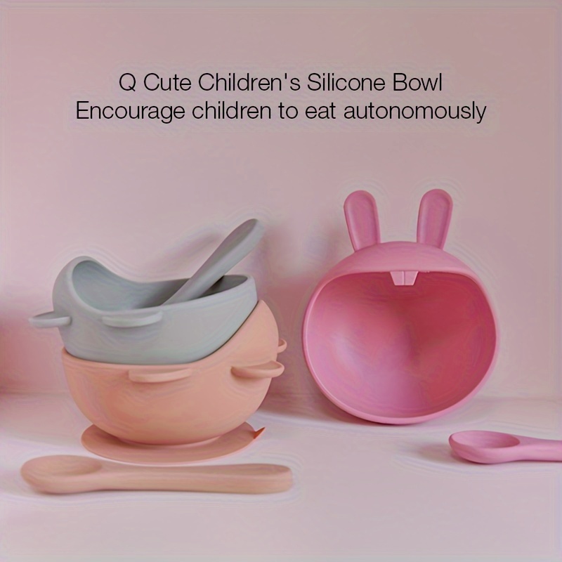 Silicone Suction Bowl & Spoon