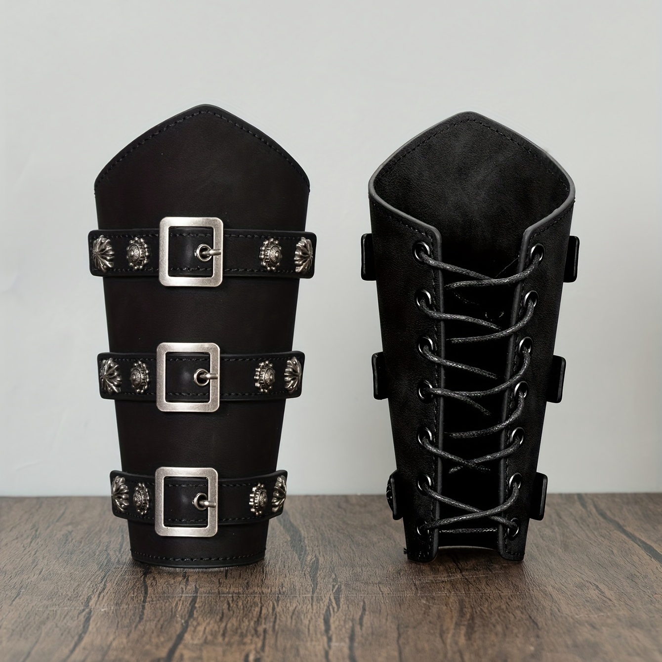 1pcs Nordic Viking Embossed Arm Bracers Medieval PU Leather Arm Guards Viking  Leather Bracers Wristband Men Cosplay - AliExpress