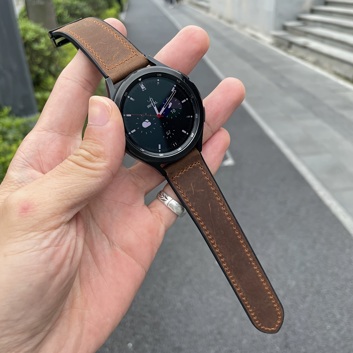 Leather Band for samsung galaxy watch 4 3 40mm 44mm classic 42/46 gear s3  s2 classic Sport active 2 for Amazfit strap for huawei Watch 3 gt gt2 2e  pro - buy