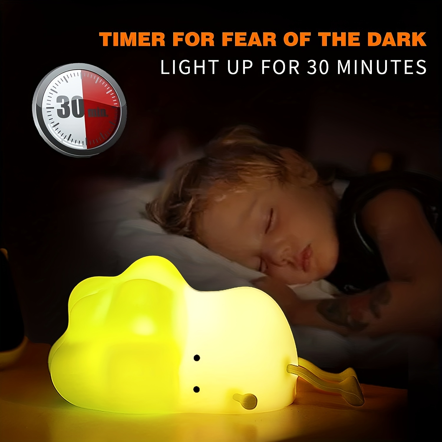 Luz nocturna para niños Lámpara de noche recargable Para bebé Luz