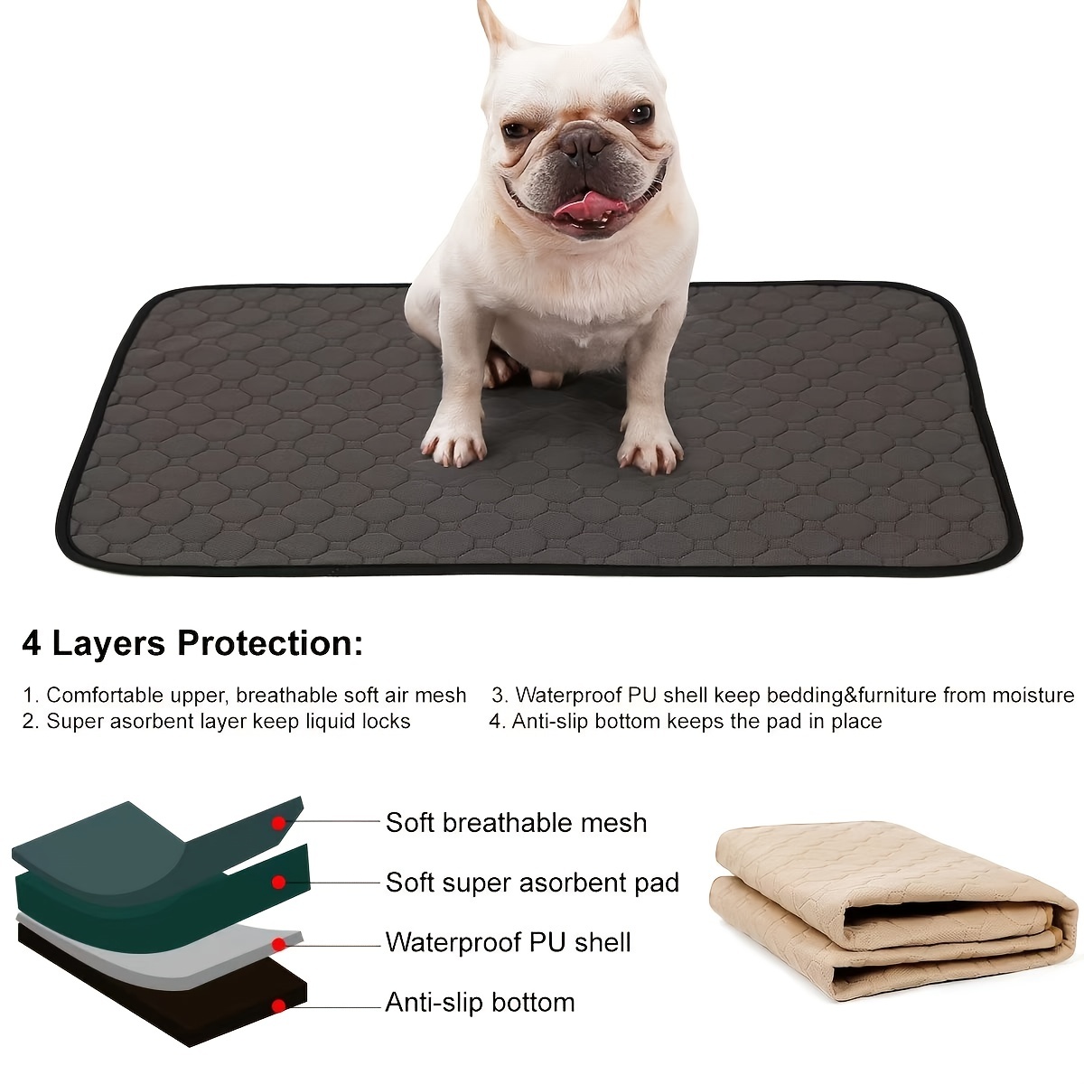 Absorbent Pet Diaper Bedspreads Dogs Cats Pee Training Pad - Temu