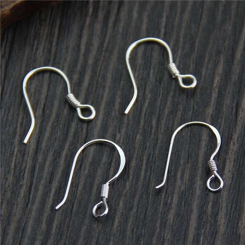 20pcs/set Stainless Steel Earring Hooks, Golden Earring Clasps, Ear Setting  Base For DIY Jewelry Making Components Supplies