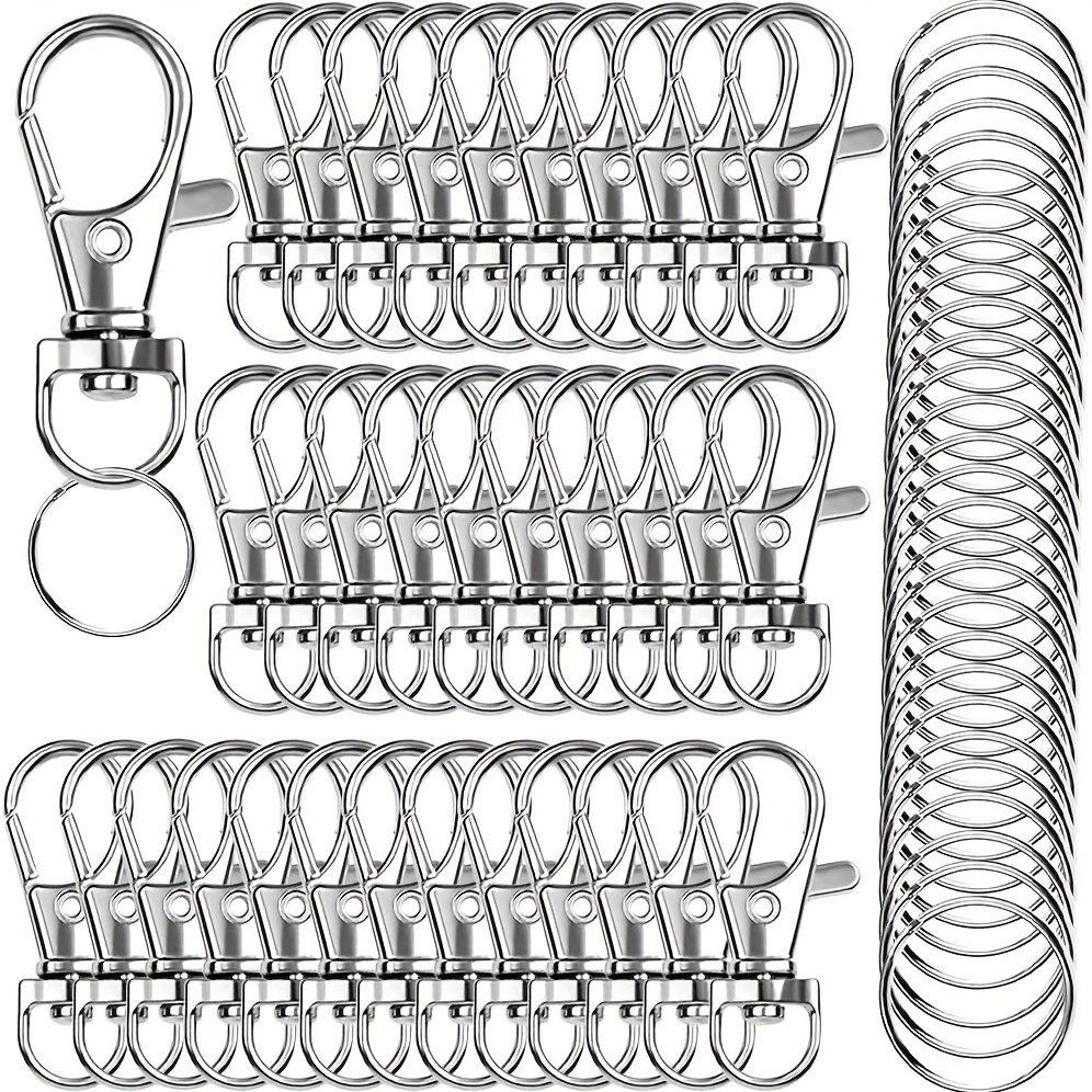 Swivel Clasps Lanyard Snap Hook Flat Key Rings Metal Hooks - Temu Canada