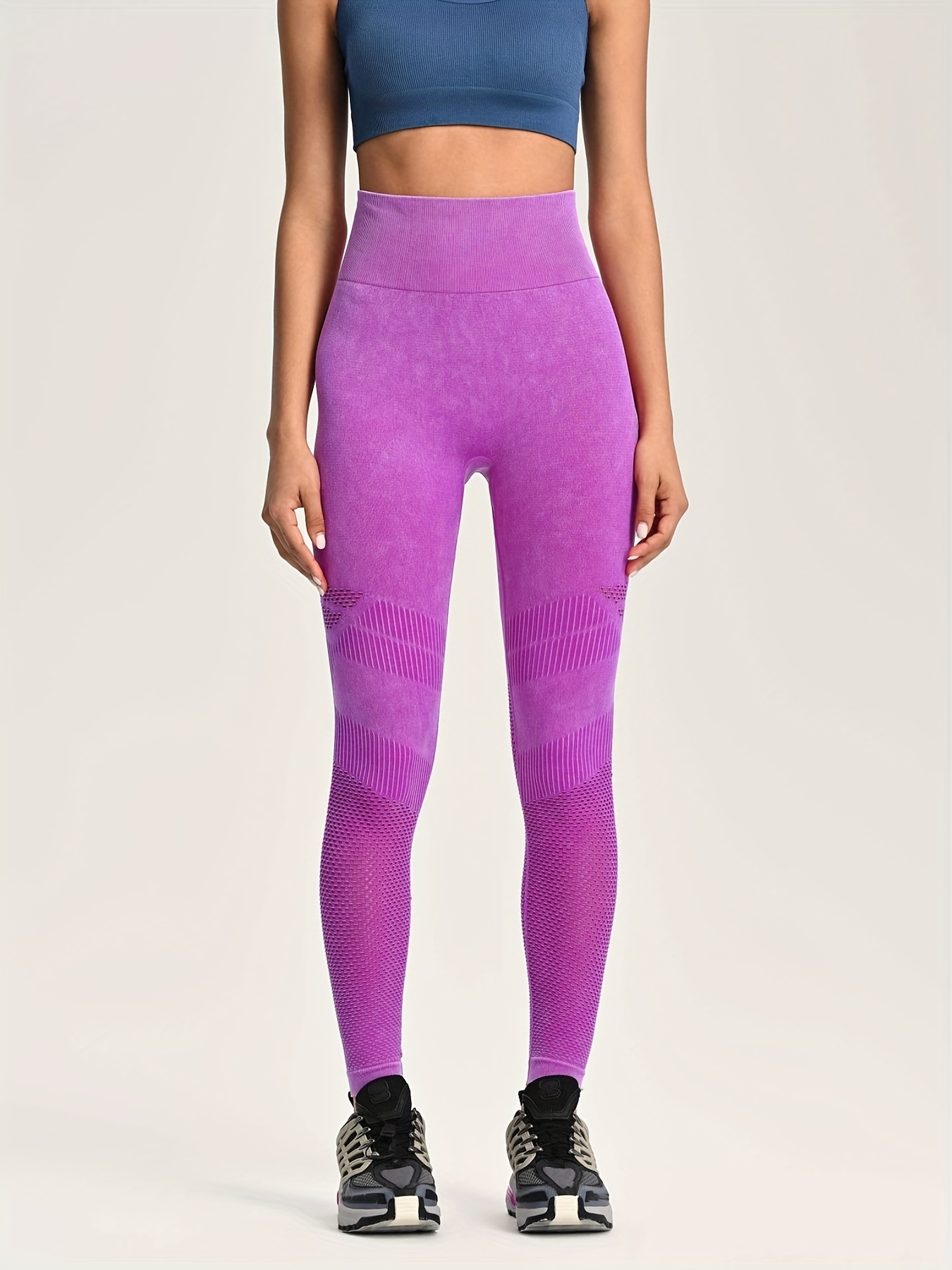 Wide Waistband Seamless Butt Lifting Yoga Pants Solid Color - Temu