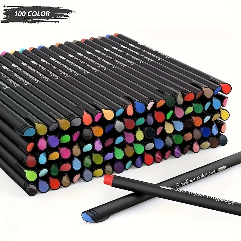12/24//36/48/60/100 Colors Colored Fine Point Markers Drawing Pens, Journal  Planner Pens, Fineliner Pen For Writing Note Taking Calendar Agenda Colori