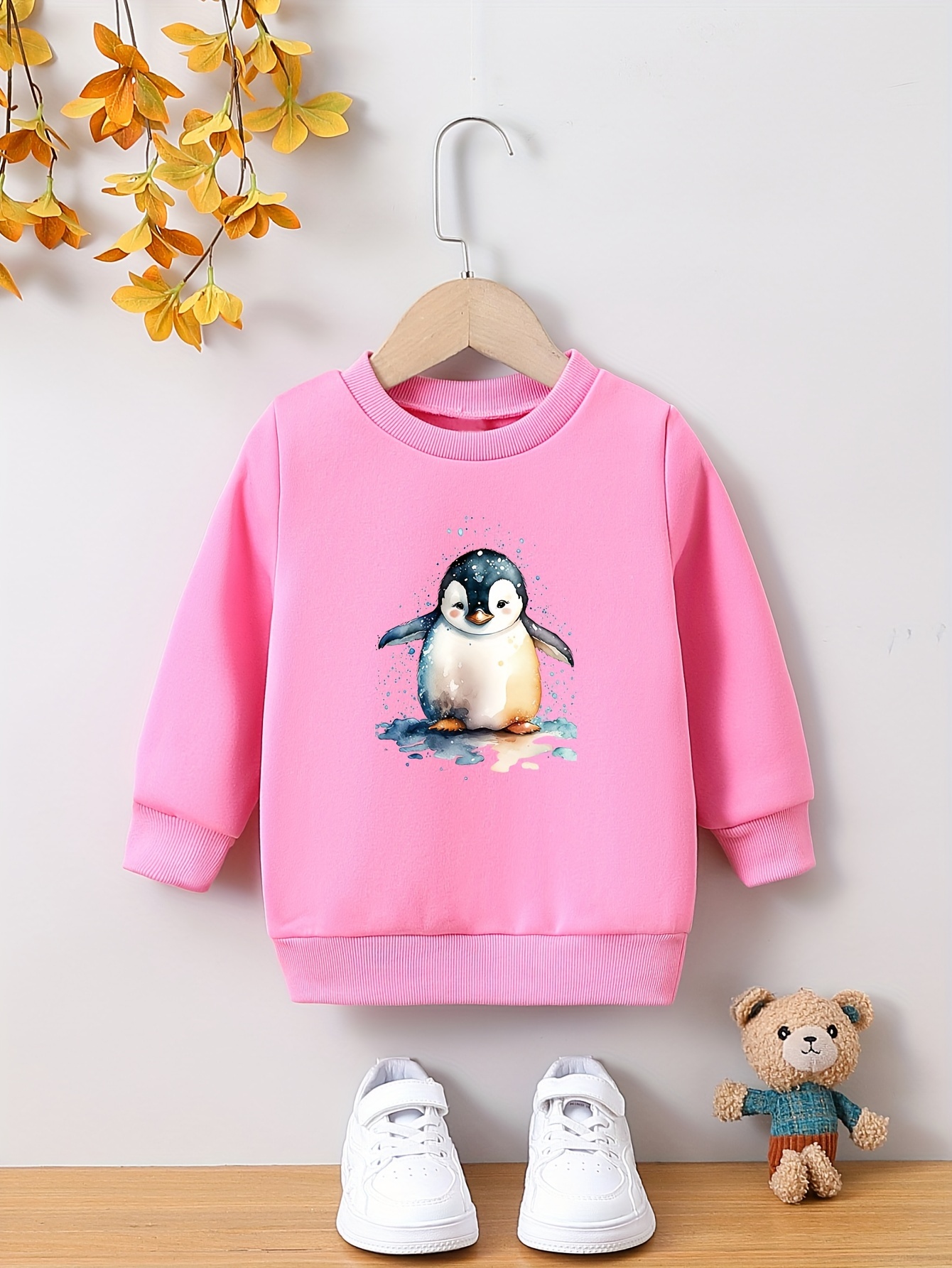 Toddler Girls Pullover Sweatshirt Cartoon Print Everyday - Temu Ireland