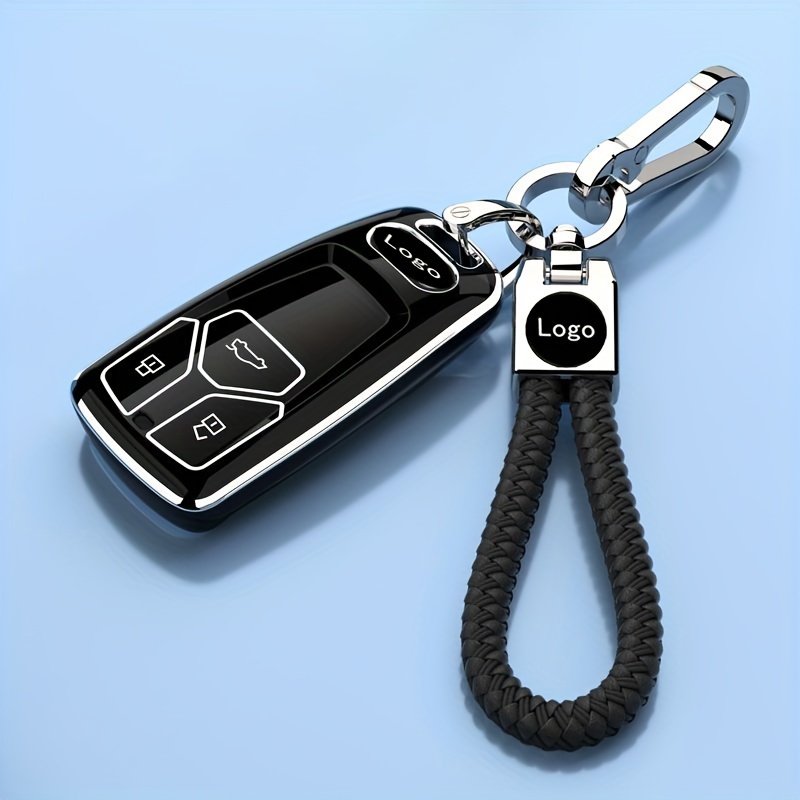 Leder Auto Klapp Schlüssel Fall Tasche Abdeckung für Audi A1 A3 A4