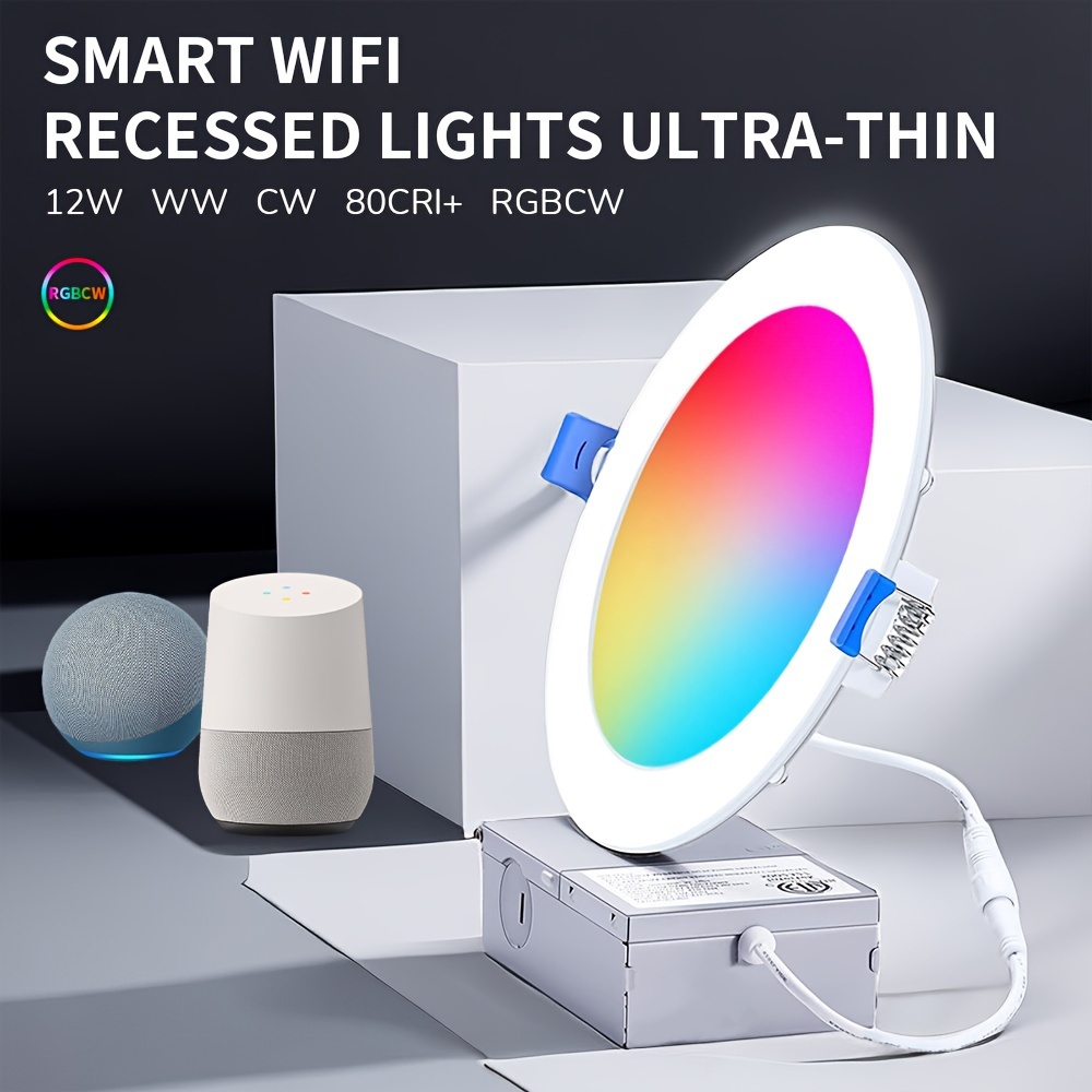 Simply Conserve 12W 5/6 Smart Recessed Retrofit Downlight, RGB