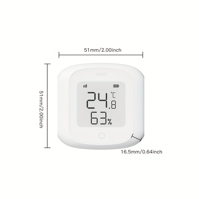 Monitor Temperatura Humedad Wifi Sensor Inalámbrico - Temu