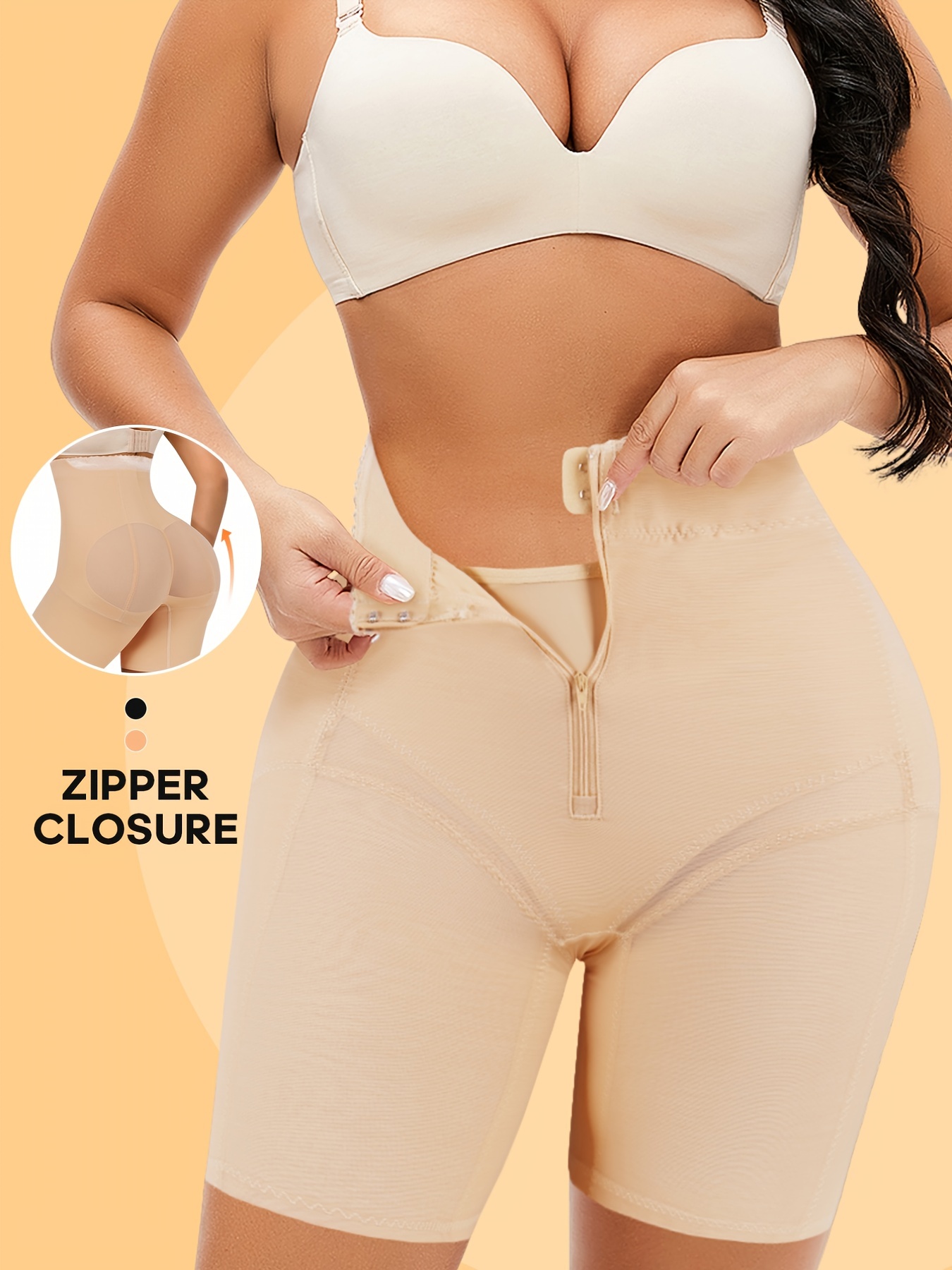 Tummy Control Thong-Peachy Shapewear High Waist Girdle Body Shaper Shorts  Firm Breathable Comfy Seamless Body Shaping Briefs Underwear For Women  (Beige,One Size) at  Women's Clothing store