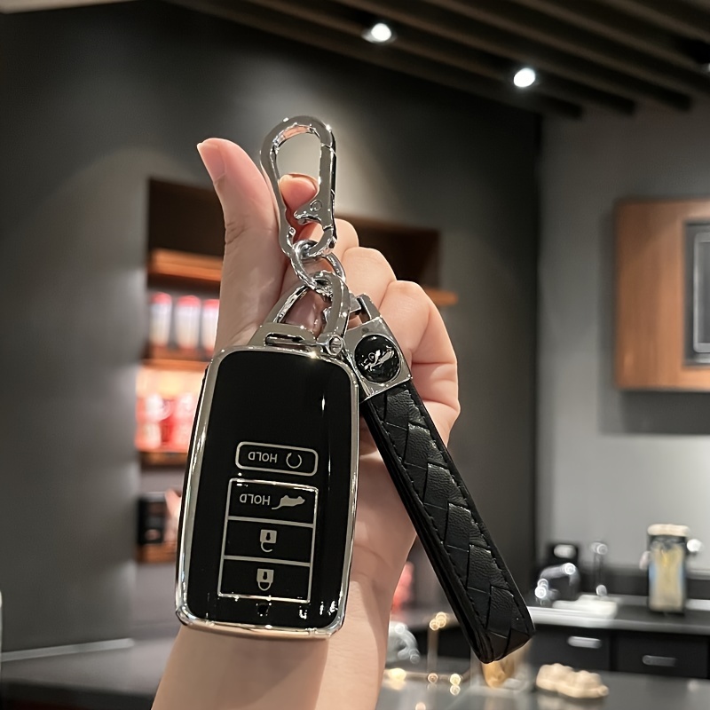 Car Key Fob Case Keychain Lanyard Soft Tpu Key Case Shell - Temu