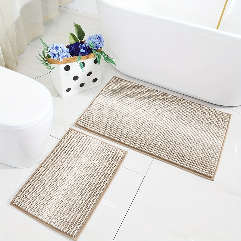 Kitchen Floor Living Room Bathtub Chenille Doormat Bath Mat