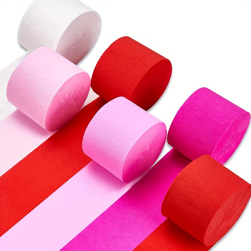 Pink Crepe Paper Streamers 150' Long