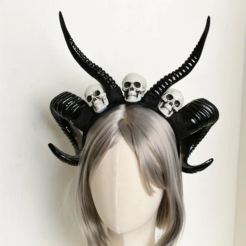 Halloween Simulation Horn Headdress Cosplay Accessories - Temu