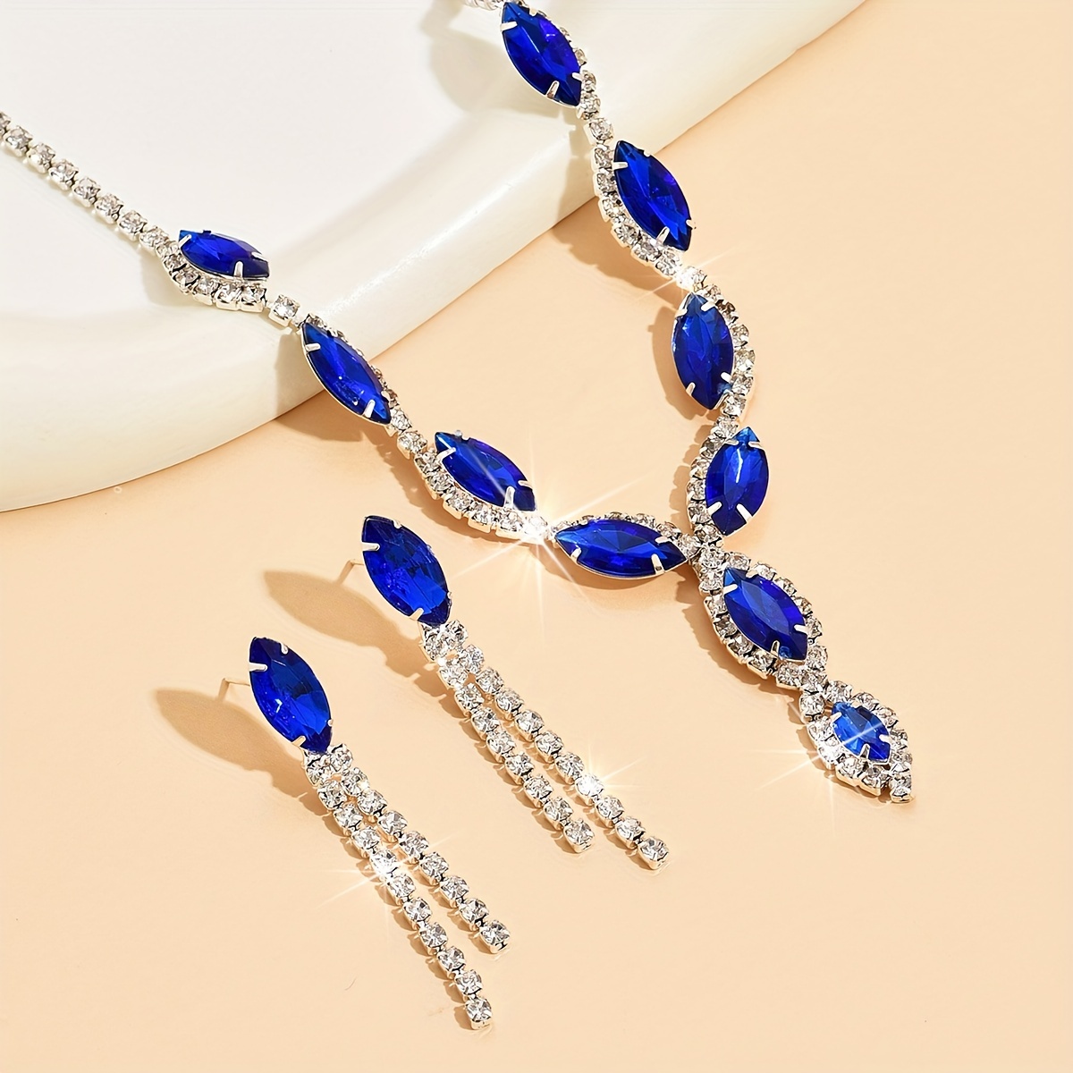 Costume hot sale sapphire necklace