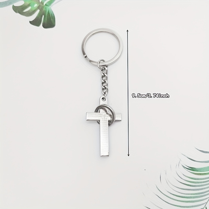 Creative Cross Keychain Alloy Key Chain Bag Purse Backpack Pendant