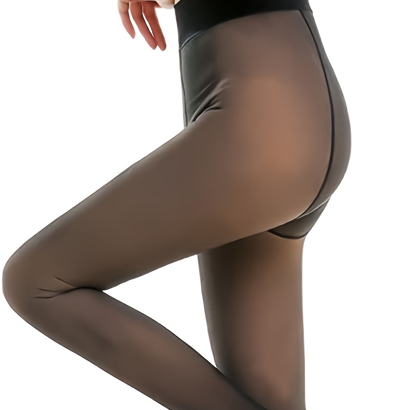 Solid Footless Tights High Waist Slim Fit Footed Pantyhose - Temu