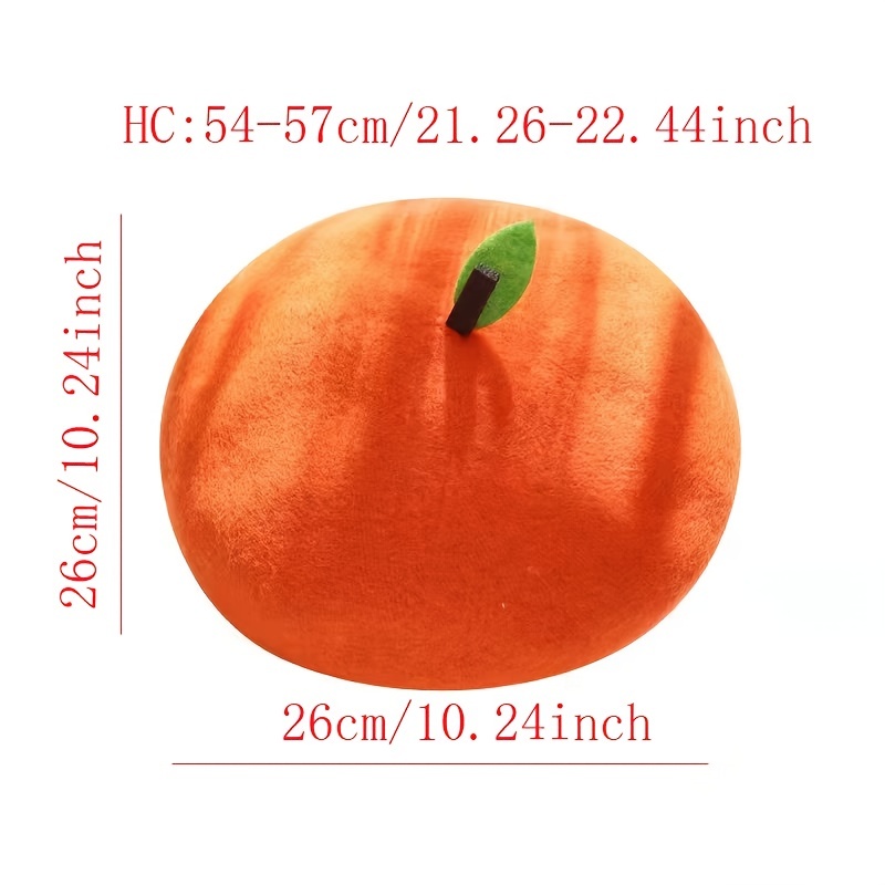 Vintage Orange Fruit Beret Candy Lightweight Painter Hats For Women