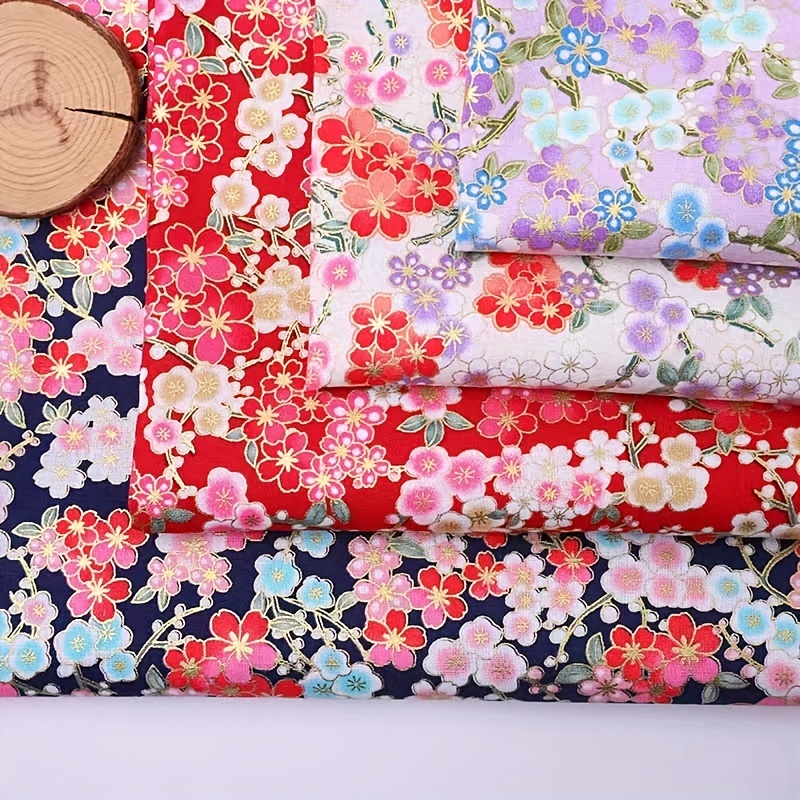 1pc 150 59 37 4in Bronzing Quilting Fabric Cotton Craft DIY Doll Clothes Fabric