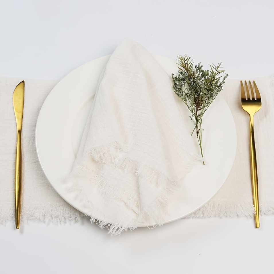 Natural Linen Napkins for Holiday, Christmas Dining Table. Cloth Napkins  for Wedding. Farmhouse Napkin Set of 2, 4, 6 Etc, Various Color 