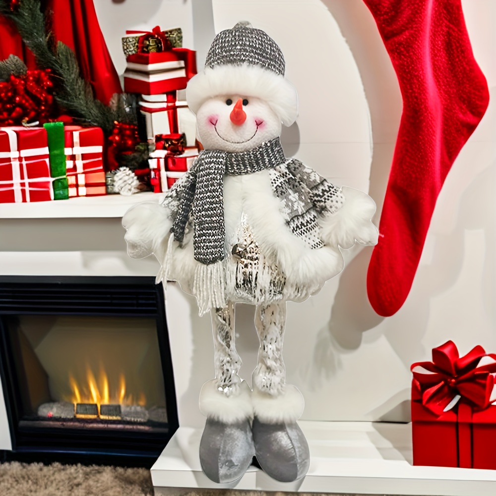 Christmas Old Man/Snowman/Elk Decoration Large Standing Handmade