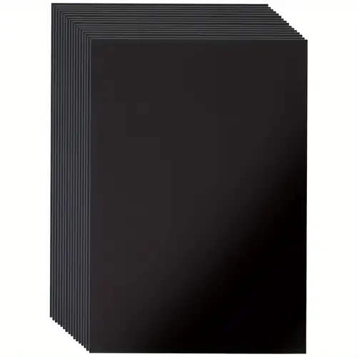50 piezas de cartulina negra de 8.5 x 11 pulgadas, hojas de cartulina  pesadas, papel de invitación en blanco, tarjetas de felicitación  imprimibles