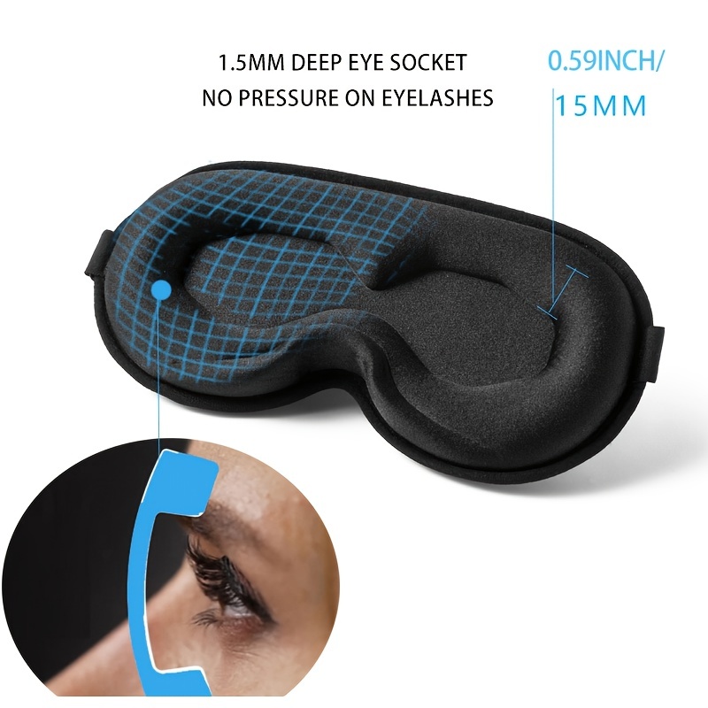 Sleep Eye Mask for Women Men 3d, No Pressure Eye Mask for Eyelash