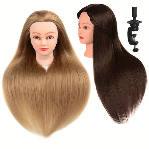 Mannequin Head With Hair Hair Doll Cosmetology Mannequin - Temu